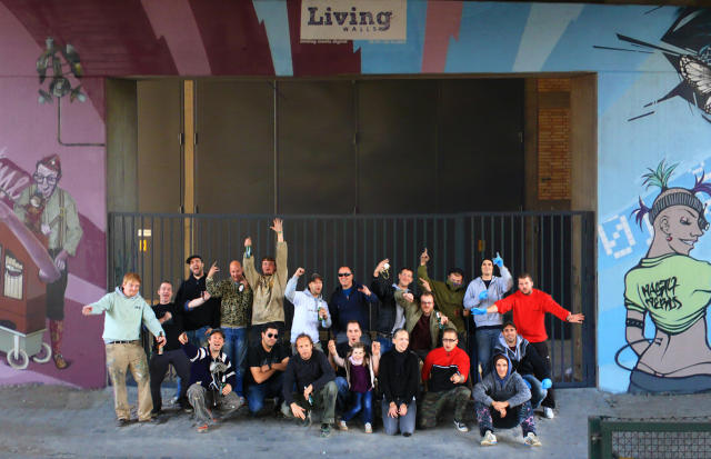 Gruppenfoto vom Projekt Living Walls
