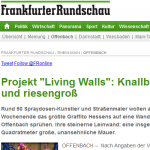 Living Walls in der Frankfurter Rundschau Online